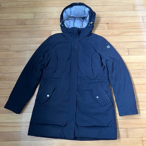 Helly Hansen Jackets & Blazers - Helly Hansen Aden Down Parka Black Insulated Hooded Winter Jacket Womens Large
